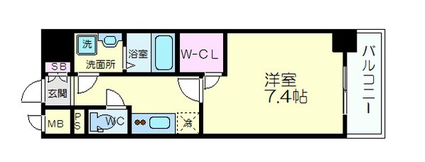 エスリード江坂垂水町の物件間取画像